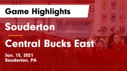 Souderton  vs Central Bucks East  Game Highlights - Jan. 15, 2021