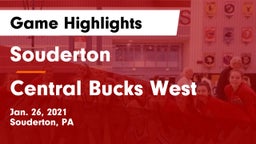 Souderton  vs Central Bucks West  Game Highlights - Jan. 26, 2021