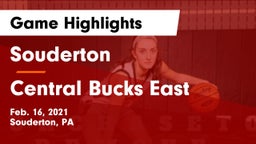 Souderton  vs Central Bucks East  Game Highlights - Feb. 16, 2021
