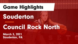 Souderton  vs Council Rock North  Game Highlights - March 3, 2021