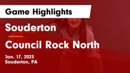 Souderton  vs Council Rock North  Game Highlights - Jan. 17, 2023