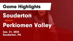 Souderton  vs Perkiomen Valley  Game Highlights - Jan. 21, 2023