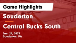 Souderton  vs Central Bucks South  Game Highlights - Jan. 24, 2023