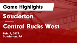 Souderton  vs Central Bucks West  Game Highlights - Feb. 7, 2023