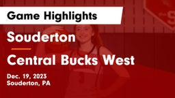 Souderton  vs Central Bucks West  Game Highlights - Dec. 19, 2023