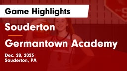 Souderton  vs Germantown Academy Game Highlights - Dec. 28, 2023