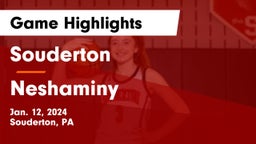 Souderton  vs Neshaminy  Game Highlights - Jan. 12, 2024