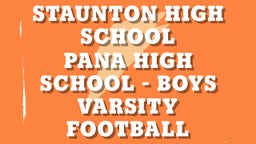 Pana football highlights Staunton High School