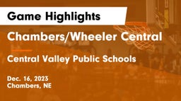 Chambers/Wheeler Central  vs Central Valley Public Schools Game Highlights - Dec. 16, 2023