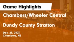 Chambers/Wheeler Central  vs Dundy County Stratton  Game Highlights - Dec. 29, 2023