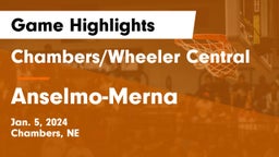 Chambers/Wheeler Central  vs Anselmo-Merna  Game Highlights - Jan. 5, 2024