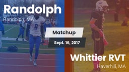 Matchup: Randolph  vs. Whittier RVT  2017