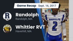 Recap: Randolph  vs. Whittier RVT  2017