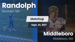 Matchup: Randolph  vs. Middleboro  2017