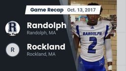 Recap: Randolph  vs. Rockland   2017