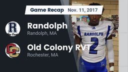 Recap: Randolph  vs. Old Colony RVT  2017