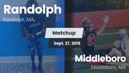 Matchup: Randolph  vs. Middleboro  2019