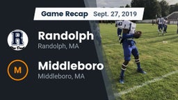 Recap: Randolph  vs. Middleboro  2019