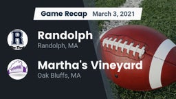 Recap: Randolph  vs. Martha's Vineyard  2021