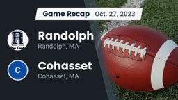 Recap: Randolph  vs. Cohasset  2023
