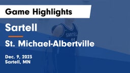Sartell  vs St. Michael-Albertville  Game Highlights - Dec. 9, 2023