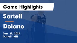 Sartell  vs Delano  Game Highlights - Jan. 12, 2024
