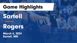 Sartell  vs Rogers  Game Highlights - March 6, 2024