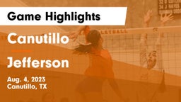 Canutillo  vs Jefferson Game Highlights - Aug. 4, 2023