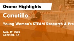 Canutillo  vs Young Women’s STEAM Research & Preparatory Academy Game Highlights - Aug. 19, 2023