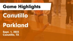 Canutillo  vs Parkland  Game Highlights - Sept. 1, 2023