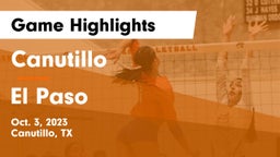 Canutillo  vs El Paso  Game Highlights - Oct. 3, 2023