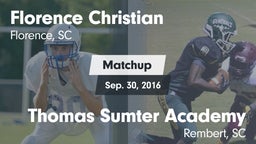 Matchup: Florence Christian vs. Thomas Sumter Academy 2016