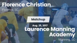 Matchup: Florence Christian vs. Laurence Manning Academy  2017