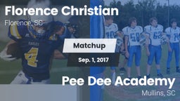 Matchup: Florence Christian vs. *** Dee Academy  2017