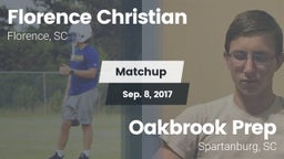 Matchup: Florence Christian vs. Oakbrook Prep  2017