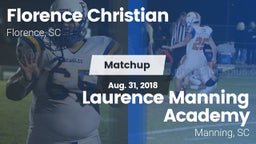 Matchup: Florence Christian vs. Laurence Manning Academy  2018