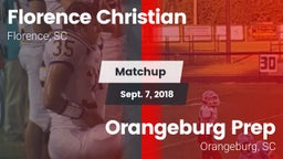 Matchup: Florence Christian vs. Orangeburg Prep  2018