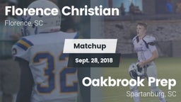 Matchup: Florence Christian vs. Oakbrook Prep  2018