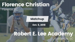 Matchup: Florence Christian vs. Robert E. Lee Academy 2018