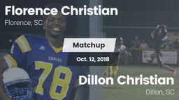 Matchup: Florence Christian vs. Dillon Christian  2018