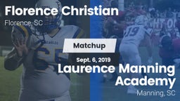 Matchup: Florence Christian vs. Laurence Manning Academy  2019