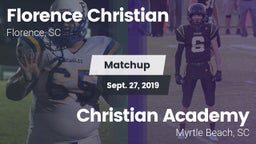 Matchup: Florence Christian vs. Christian Academy  2019