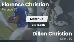 Matchup: Florence Christian vs. Dillon Christian  2019