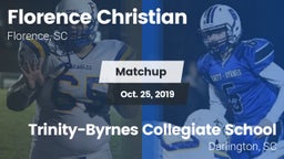 Matchup: Florence Christian vs. Trinity-Byrnes Collegiate School 2019