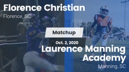 Matchup: Florence Christian vs. Laurence Manning Academy  2020