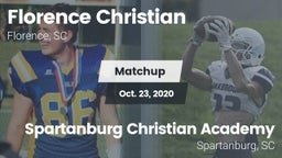 Matchup: Florence Christian vs. Spartanburg Christian Academy  2020