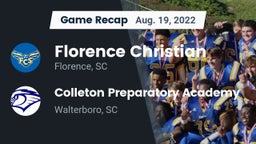 Recap: Florence Christian  vs. Colleton Preparatory Academy 2022