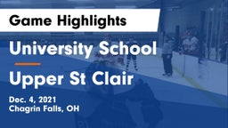 University School vs Upper St Clair Game Highlights - Dec. 4, 2021