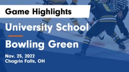 University School vs Bowling Green  Game Highlights - Nov. 25, 2022