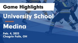 University School vs Medina Game Highlights - Feb. 4, 2023